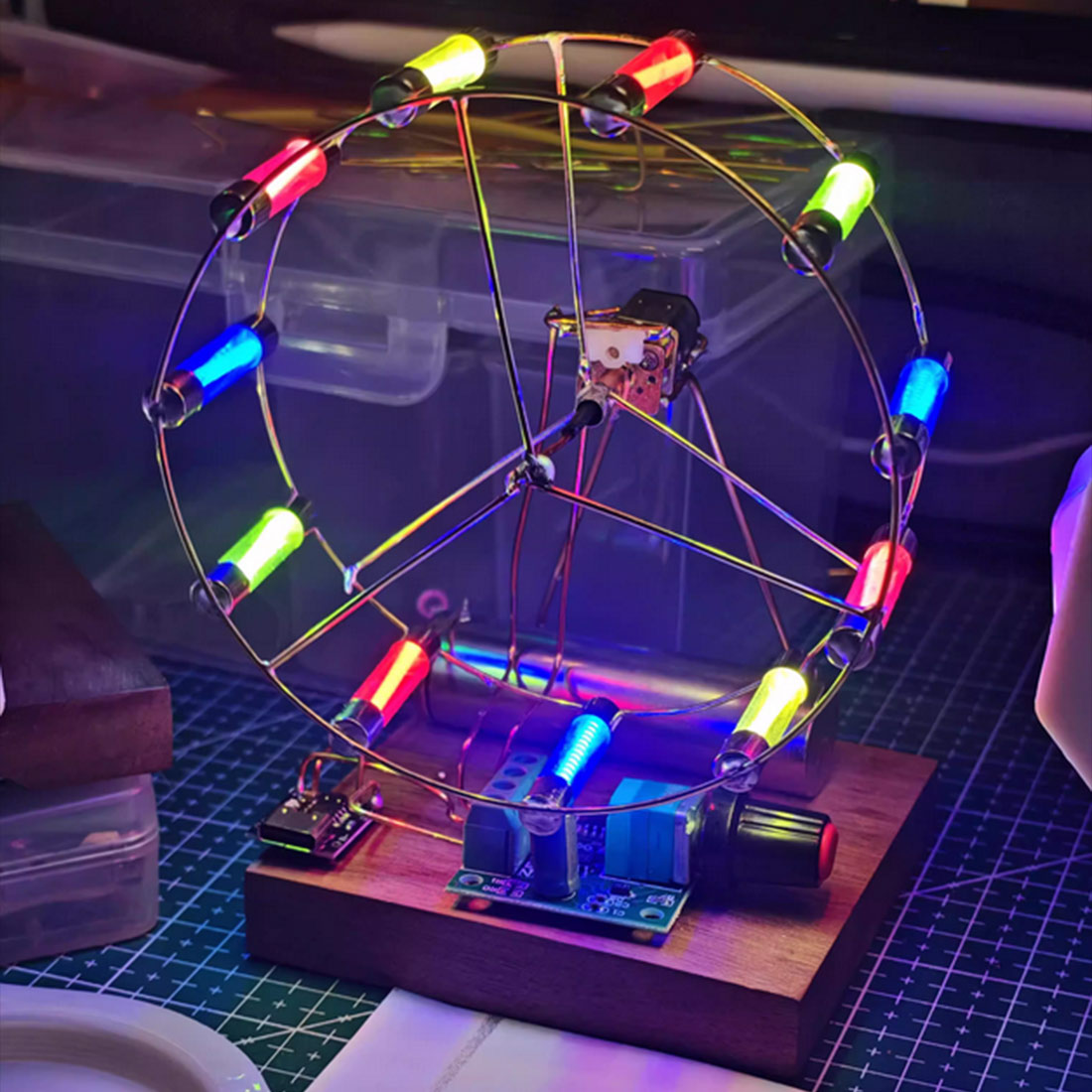 Build Your Own Ferris Wheel Mode Kits Circuit Sculpture Model - stirlingkit
