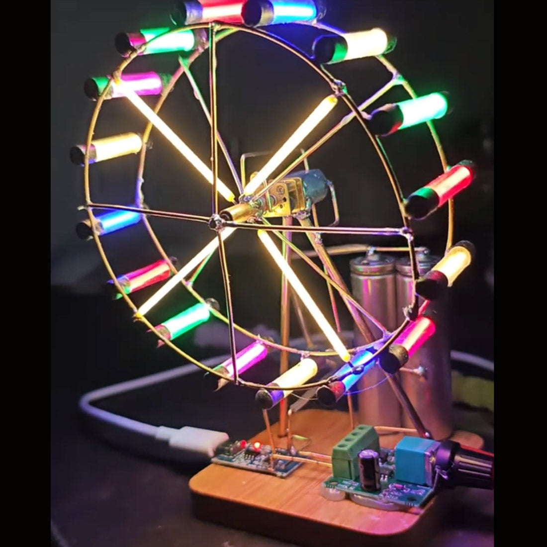 Build Your Own Ferris Wheel Mode Kits Circuit Sculpture Model - stirlingkit