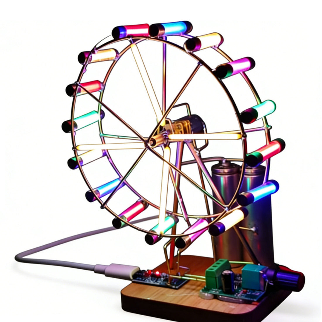 Build Your Own Ferris Wheel Mode Kits Circuit Sculpture Model - stirlingkit