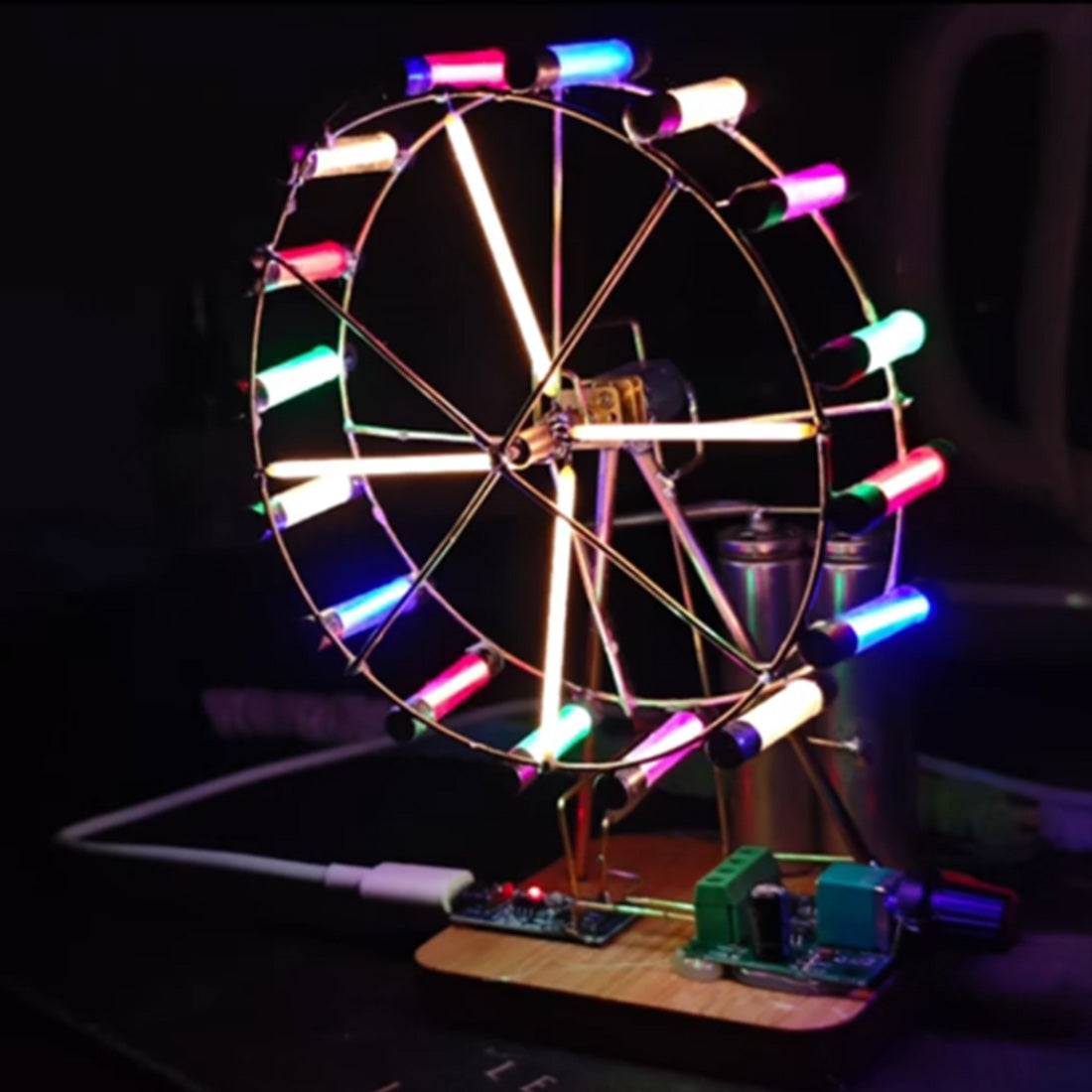 Build Your Own Ferris Wheel Mode Kits Circuit Sculpture Model - stirlingkit