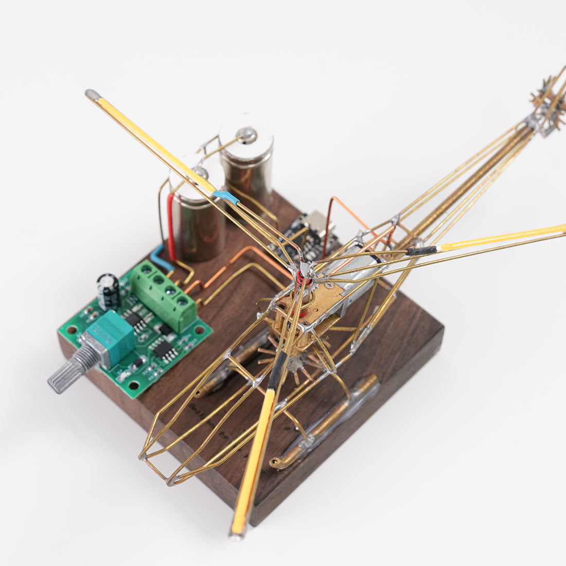 Build Your Own Helicopter Desk Lamp DIY Circuit Sculpture Model