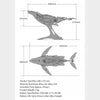 Build Your Own Mechanical Humpback Whale Model Kits Home Decor - stirlingkit