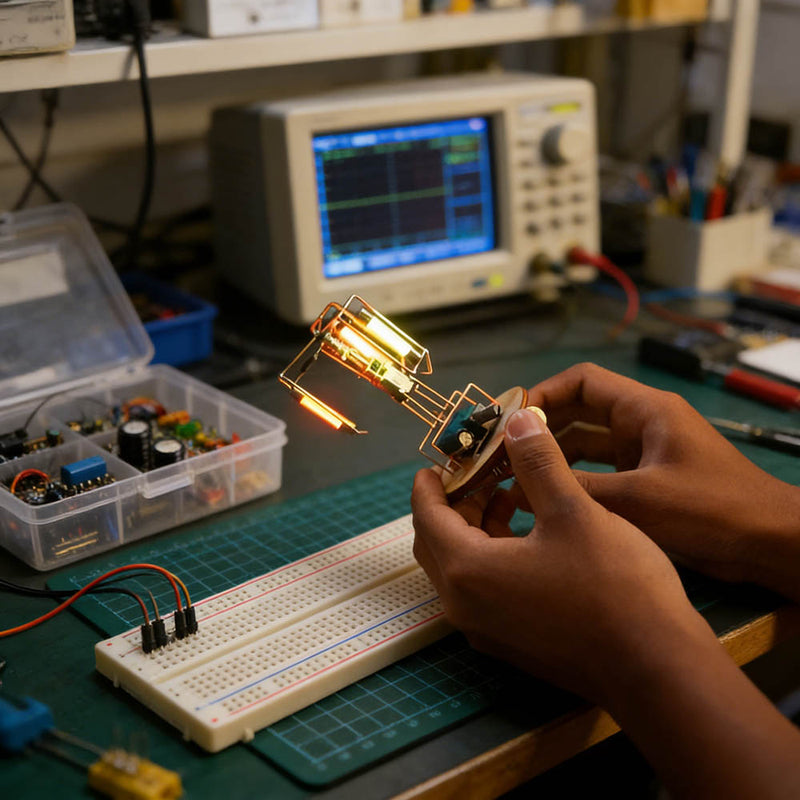 Build Your Own Rotatable Edison LED Light Tower Lamp Circuit Sculpture ...