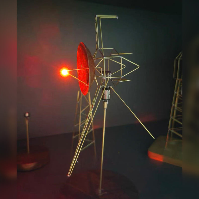 Build Your Own Sci-fi Satellite LED Circuit Sculpture Model Kits - stirlingkit