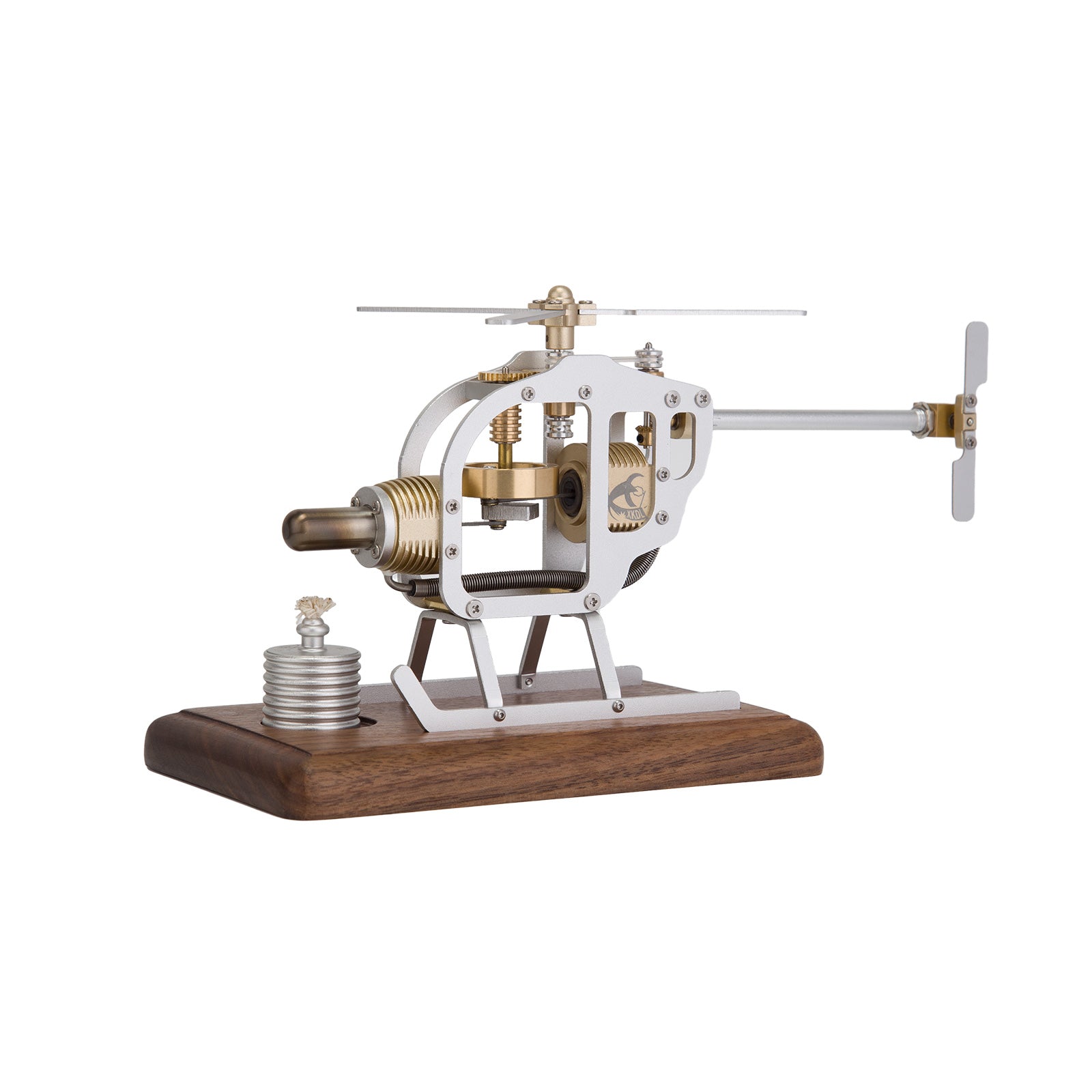 Building a Mini Stirling Helicopter Assembly DIY Kits STEM Model - stirlingkit