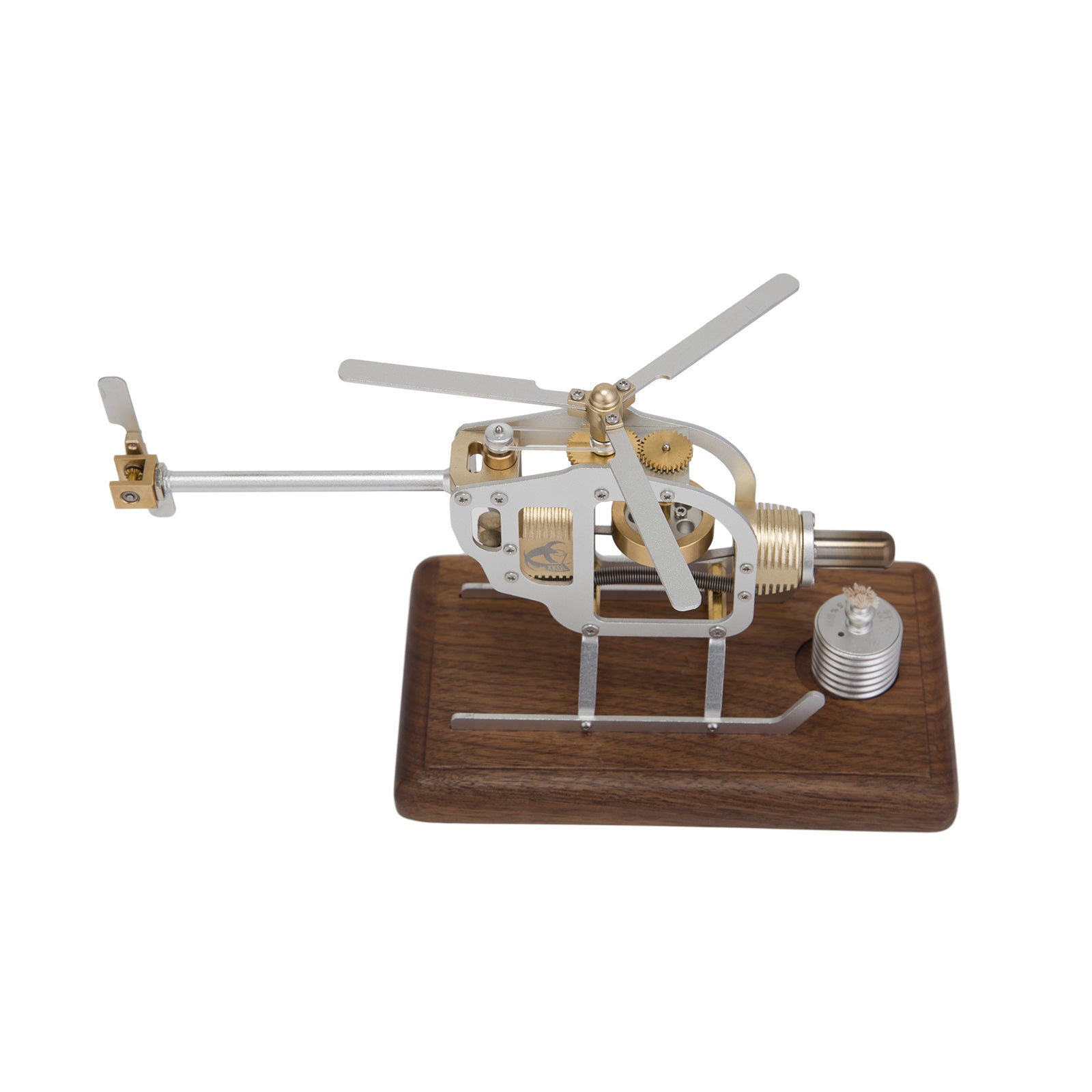 Building a Mini Stirling Helicopter Assembly DIY Kits STEM Model - stirlingkit