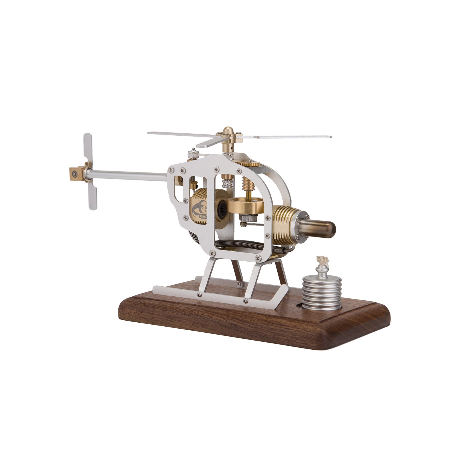 Building a Mini Stirling Helicopter Assembly DIY Kits STEM Model