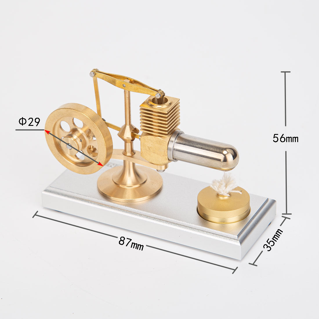 moteur Stirling, kit monté 310 x 160 x 130 mm - RCMODEL02KZ