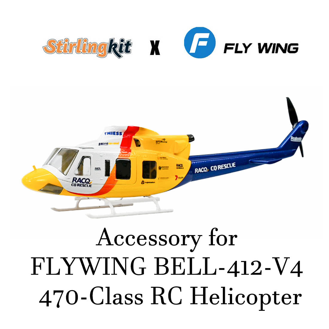 Accessory for FLYWING BELL-412-V4 470-Class RC Helicopter - stirlingkit
