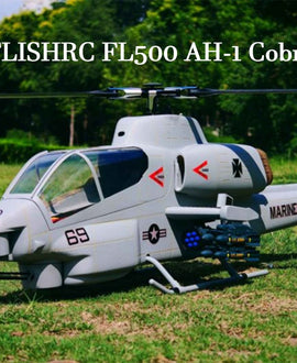 FLISHRC FL500 AH-1 Cobra 500-Class Large Scale GPS RC Helicopter Model with L7 Flight Controller 2.4G 6CH RTF
