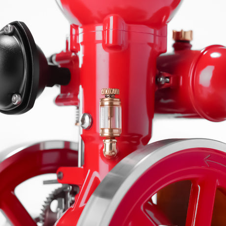 RETROL & OKMO B01 Ball Top Vertical Hit and Miss Engine Miniature Gas ICE Engine - stirlingkit