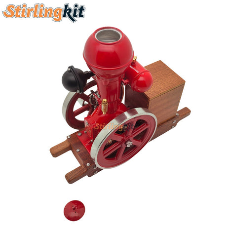 RETROL & OKMO B01 Ball Top Vertical Hit and Miss Engine Miniature Gas ICE Engine - stirlingkit