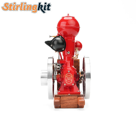RETROL & OKMO B01 Ball Top Vertical Hit and Miss Engine Miniature Gas ICE Engine - stirlingkit