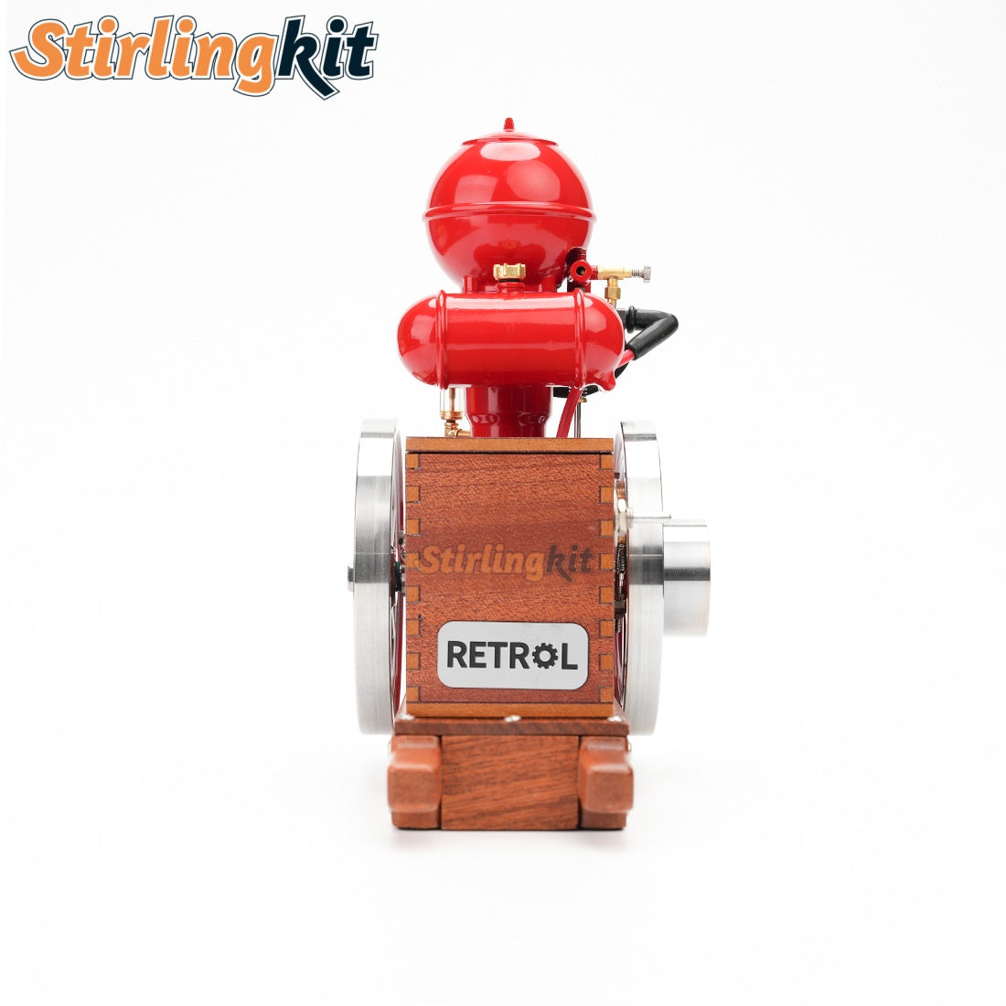 RETROL & OKMO B01 Ball Top Vertical Hit and Miss Engine Miniature Gas ICE Engine - stirlingkit