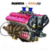 RUIFEIYA V10-150 1/4-Scale V10 Engine Model High Performance – 150cc DOHC, 40-Valve, 4-Stroke, Water-Cooled, Limited Edition Up to 11,000 RPM - stirlingkit