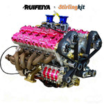 RUIFEIYA V10-150 1/4-Scale V10 Engine Model High Performance – 150cc DOHC, 40-Valve, 4-Stroke, Water-Cooled, Limited Edition Up to 11,000 RPM - stirlingkit