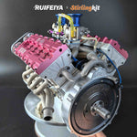 RUIFEIYA V10-150 1/4-Scale V10 Engine Model High Performance – 150cc DOHC, 40-Valve, 4-Stroke, Water-Cooled, Limited Edition Up to 11,000 RPM - stirlingkit