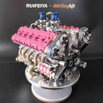 RUIFEIYA V10-150 1/4-Scale V10 Engine Model High Performance – 150cc DOHC, 40-Valve, 4-Stroke, Water-Cooled, Limited Edition Up to 11,000 RPM - stirlingkit