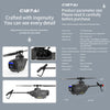 C127AI Scout Drone Model 2.4G RC 4CH Single-Rotor Brushless RC Helicopter Model Without Aileron - RTF Version - stirlingkit