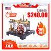 RETROL DIY Steam Beam Engine Model with Boiler & Centrifugal Flyball Governor Model Assembly Kit