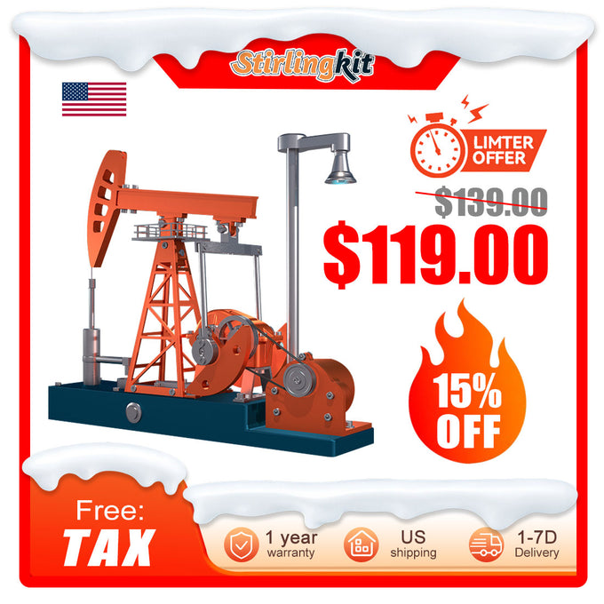 Pumping Unit Model DIY Metal Working Pumpjack Assembly Kit 219PCS