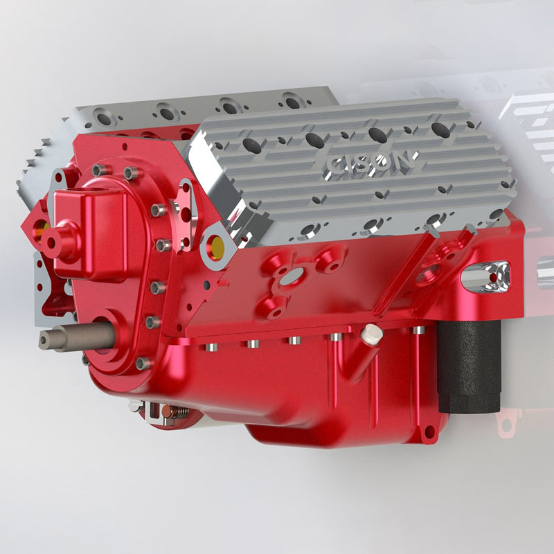 CISON 1/6 Gas Flathead V8 Engine Small Block Engine Model Kits Water ...