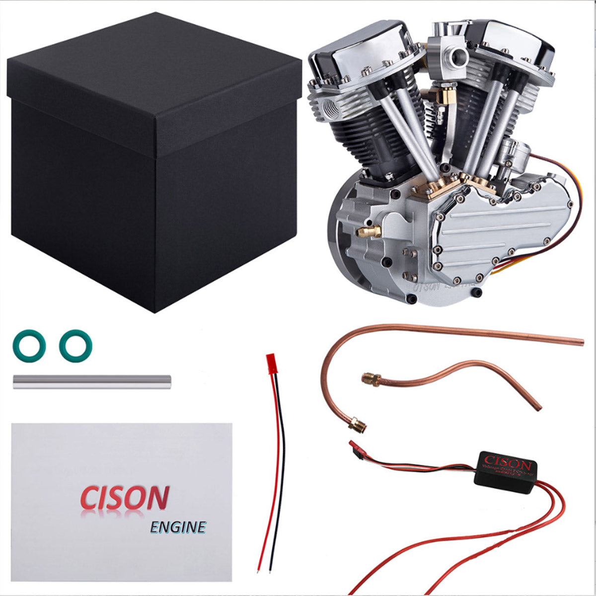 CISON FG-18VTP 18.2cc V-Twin V2 Four-Stroke Gas Engine Model Complete Set Oney Key Start - stirlingkit