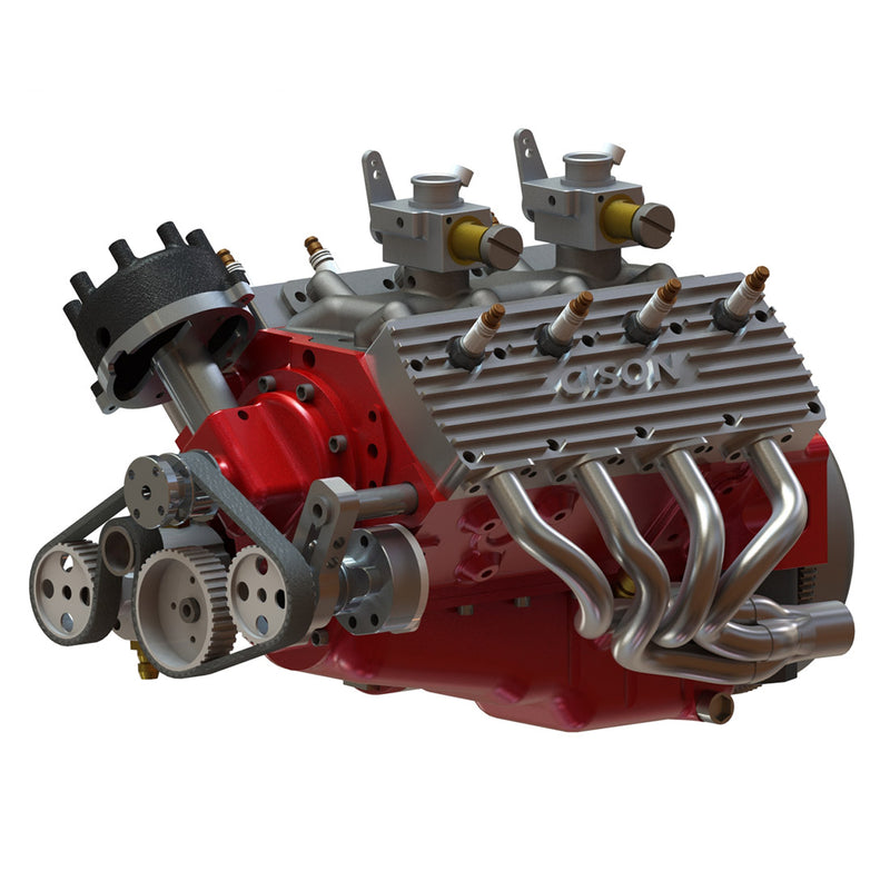 Cison Flathead V8 Engine Kits with Metal Base Full Set V8-440 44cc ...