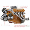 CISON Gasoline OHV V8 Small-block Engine Model Kits 4-Stroke 44cc Water-Cooled 1/6