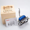CISON L4-205-OHV 20.5cc Gas Powered Inline Four 4-Stroke Water-Cooled Engine Model with 4-1 Exhaust Header - stirlingkit