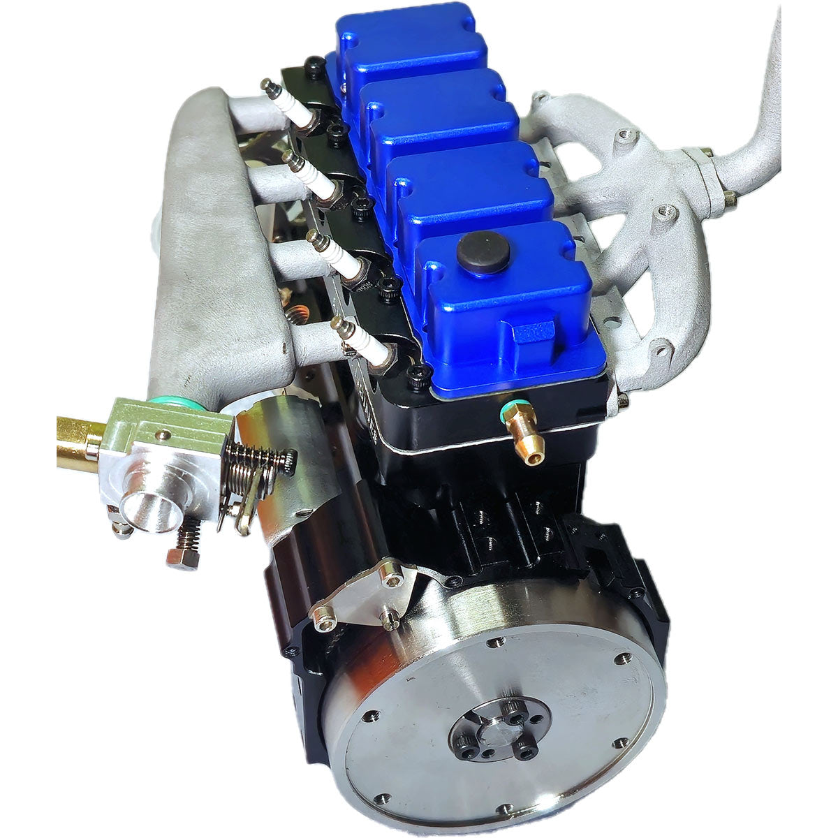 CISON L4-205-OHV 20.5cc Gas Powered Inline Four 4-Stroke Water-Cooled Engine Model with 4-1 Exhaust Header - stirlingkit