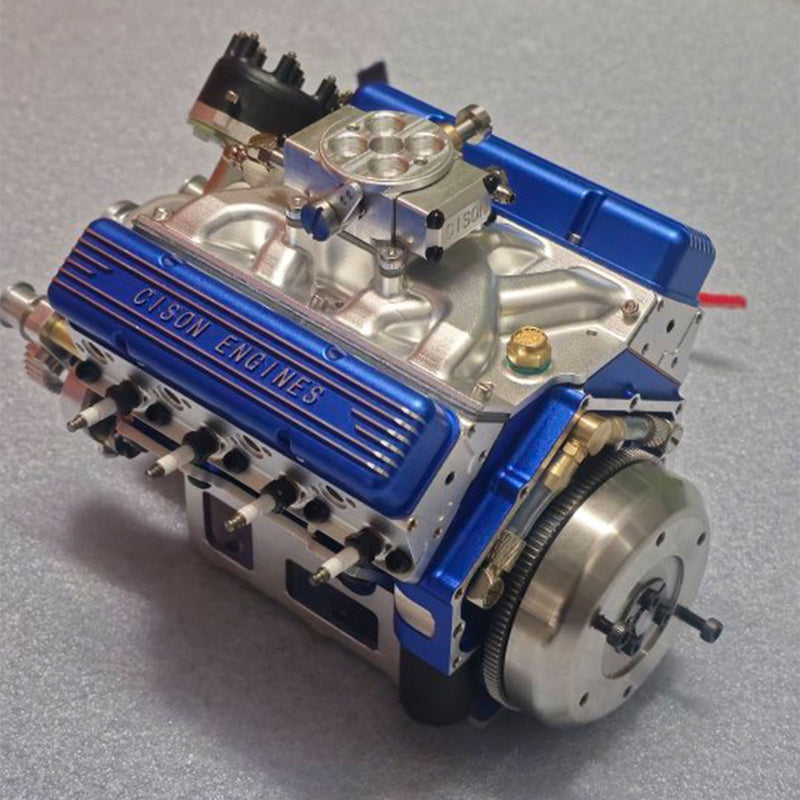 Cison V8 Engine Kits V8-440 with Metal Base Full Set 44cc - Stirlingkit