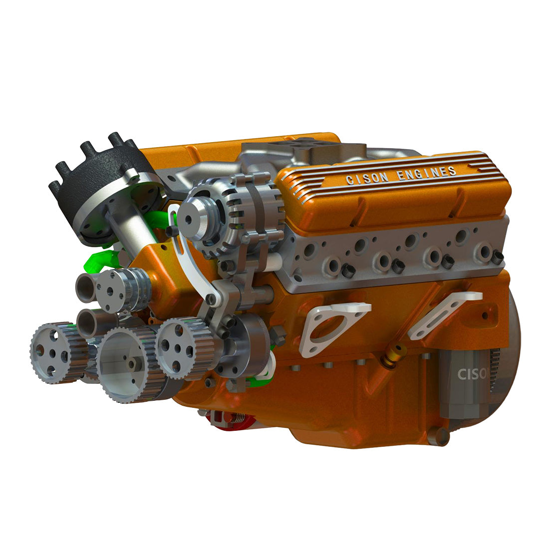 Cison V8 Engine Kits V8440 with Metal Base Full Set 44cc Stirlingkit