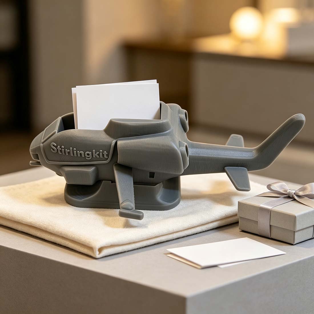 Cobra Helicopter Model Business Card Holder