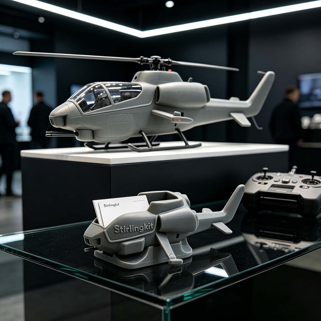 Cobra Helicopter Model Business Card Holder