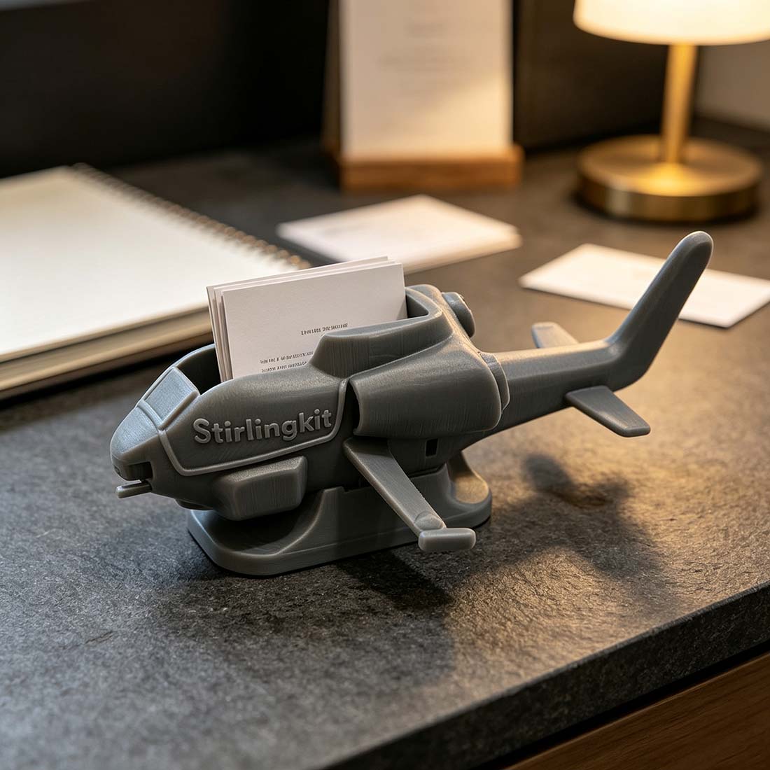 Cobra Helicopter Model Business Card Holder