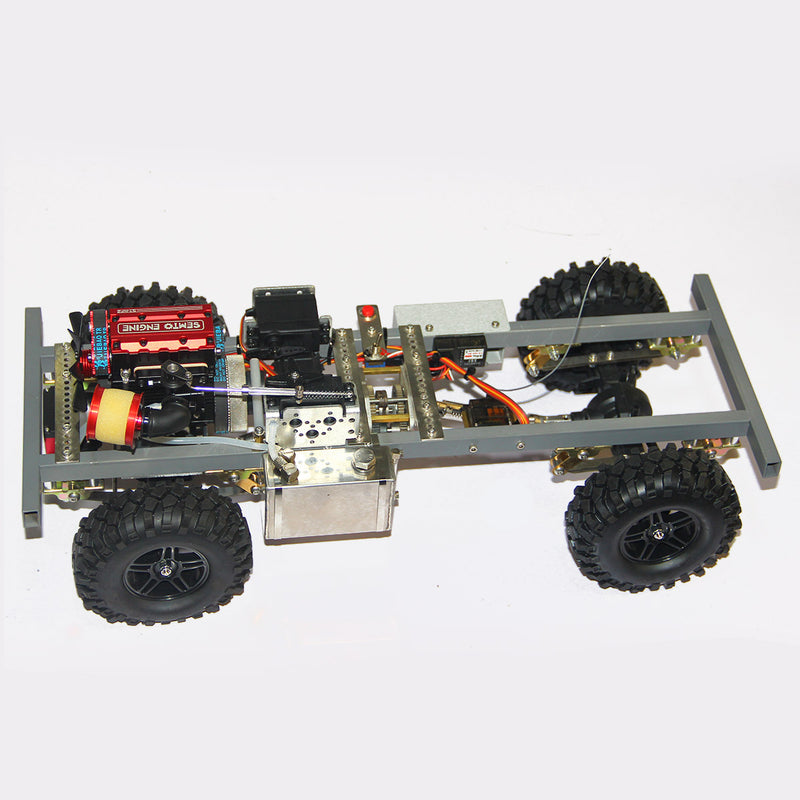 Stirlingkit Custom 1/10 Nitro Powered 4WD Off-Road RC Car Body Frame 1/10 with SEMTO ST-NF2 Engine RTR - stirlingkit