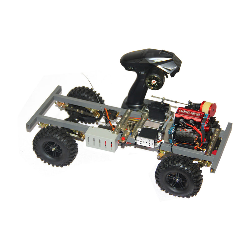 Stirlingkit Custom 1/10 Nitro Powered 4WD Off-Road RC Car Body Frame 1/10 with SEMTO ST-NF2 Engine RTR - stirlingkit