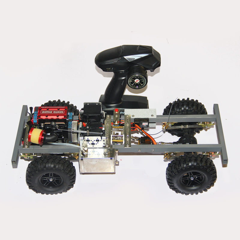 Stirlingkit Custom 1/10 Nitro Powered 4WD Off-Road RC Car Body Frame 1/10 with SEMTO ST-NF2 Engine RTR - stirlingkit