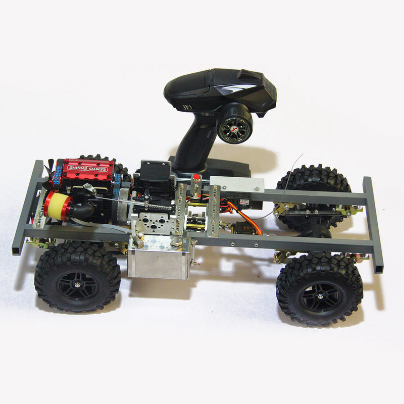 Stirlingkit Custom 1/10 Nitro Powered 4WD Off-Road RC Car Body Frame 1/10 with SEMTO ST-NF2 Engine RTR - stirlingkit
