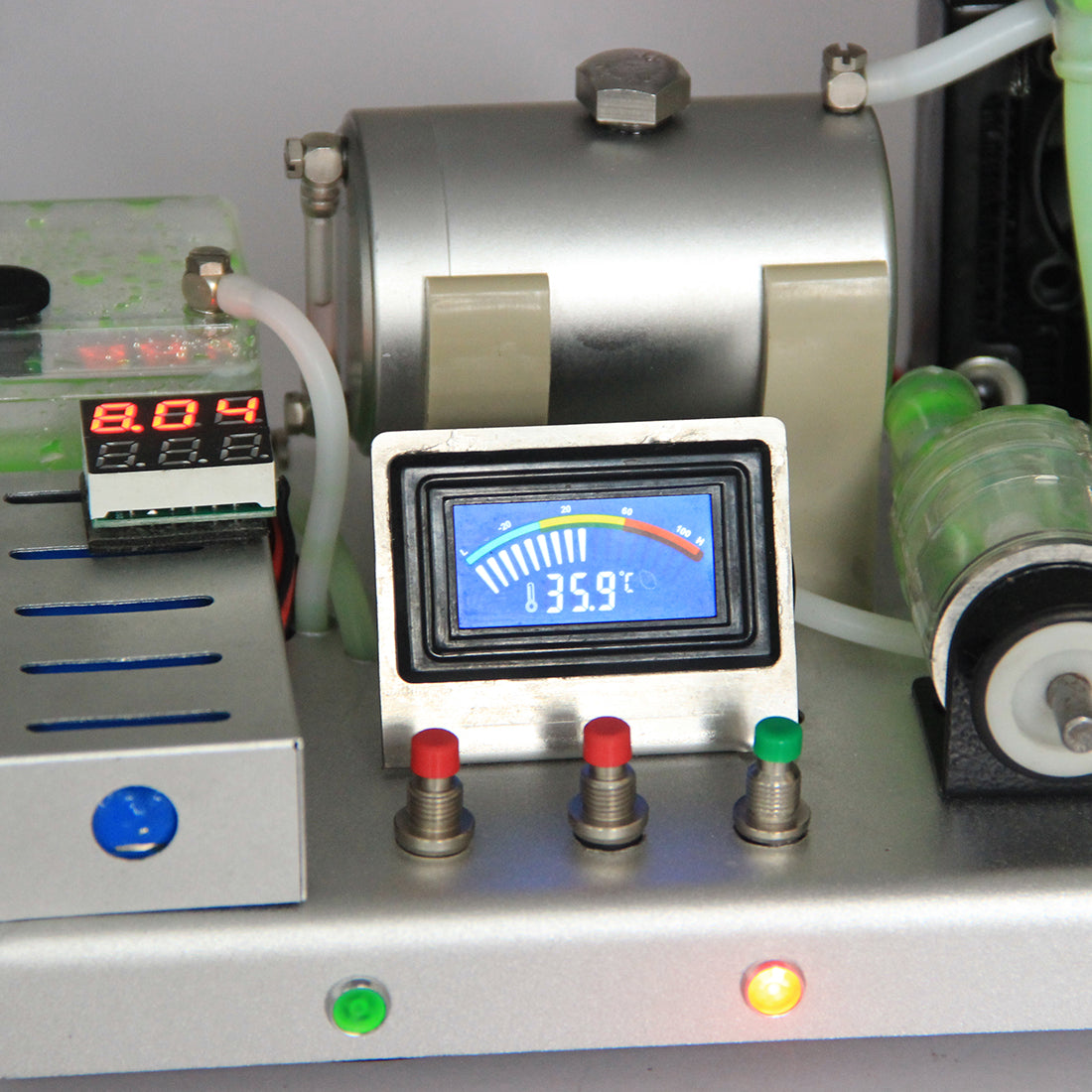 Desktop Power Station with Single Cylinder Water-Cooled Nitro Engine Generator & Digital Gauge