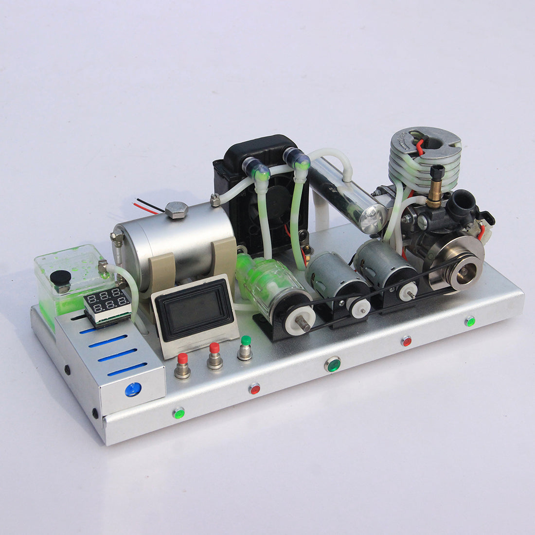 Desktop Power Station with Single Cylinder Water-Cooled Nitro Engine Generator & Digital Gauge