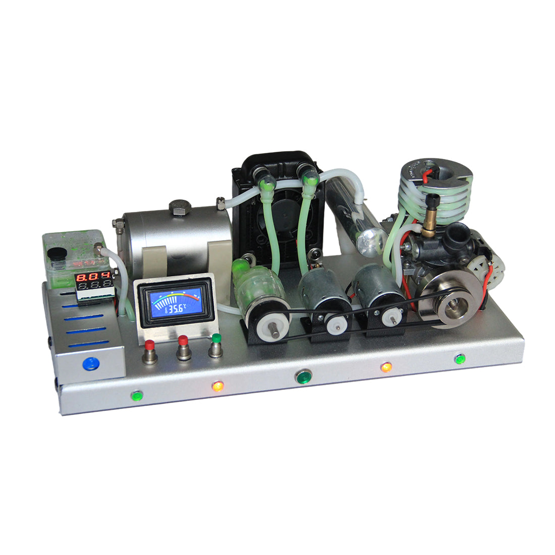 Desktop Power Station with Single Cylinder Water-Cooled Nitro Engine Generator & Digital Gauge