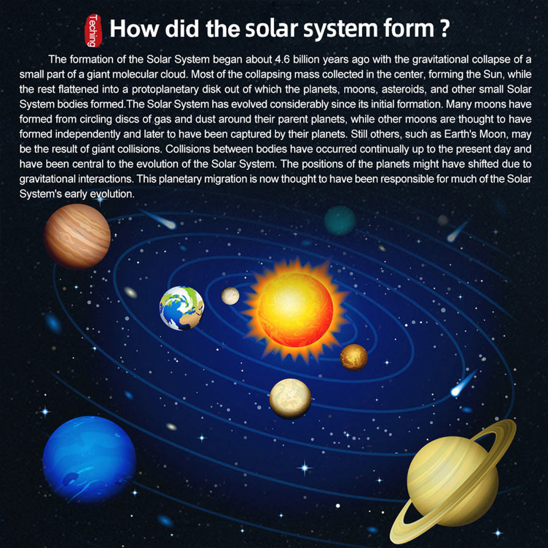 Teching DIY Electric Eight Planet Obiting Orrery Solar System Working Model Kits DM405