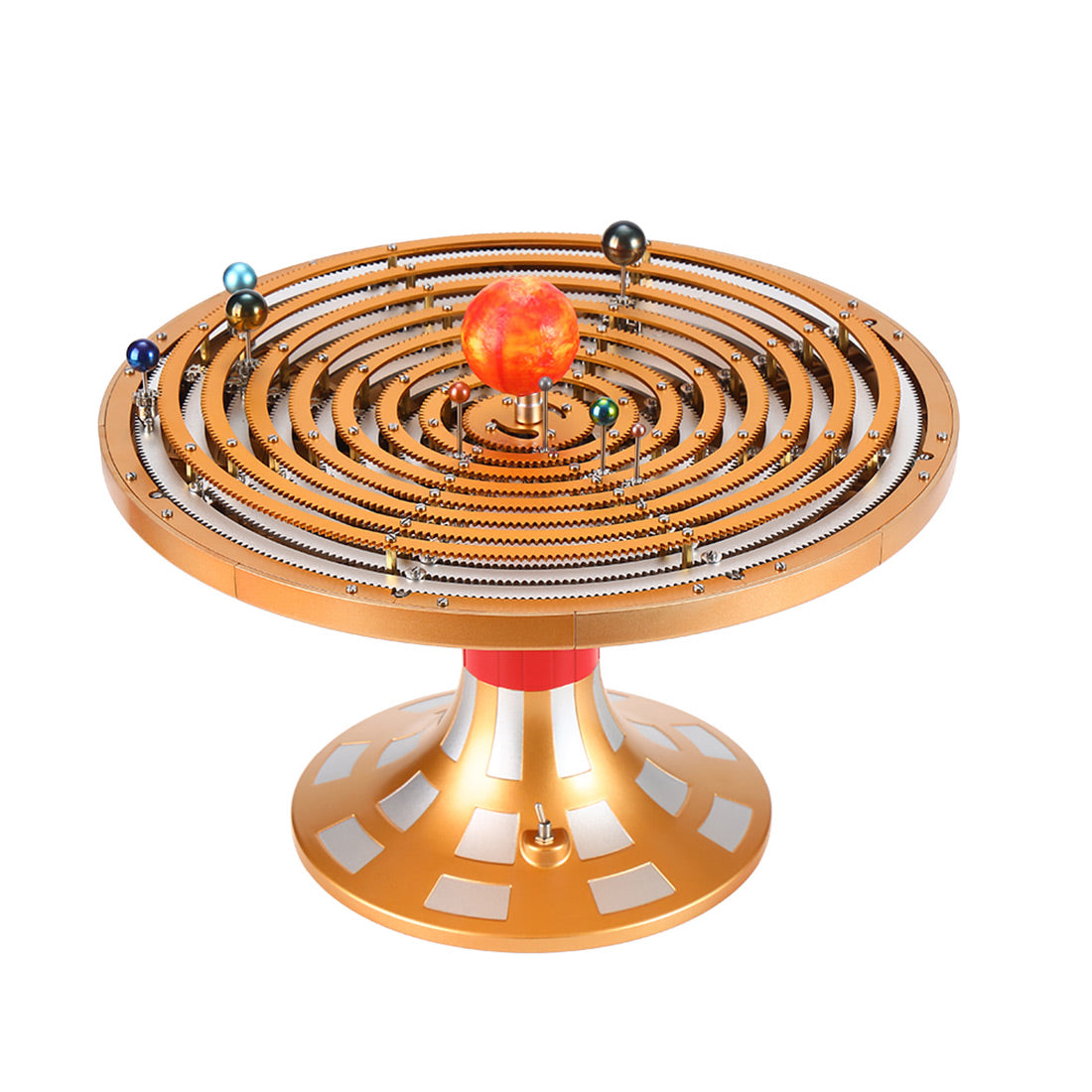 Teching DIY Electric Eight Planet Obiting Orrery Solar System Working Model Kits DM405 - stirlingkit