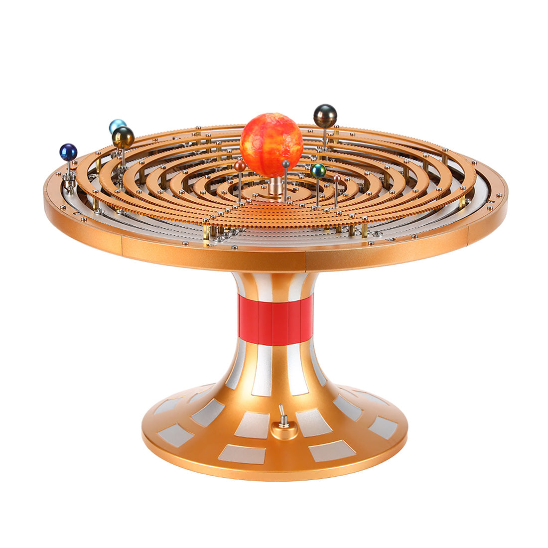 Teching DIY Electric Eight Planet Obiting Orrery Solar System Working Model Kits DM405 - stirlingkit