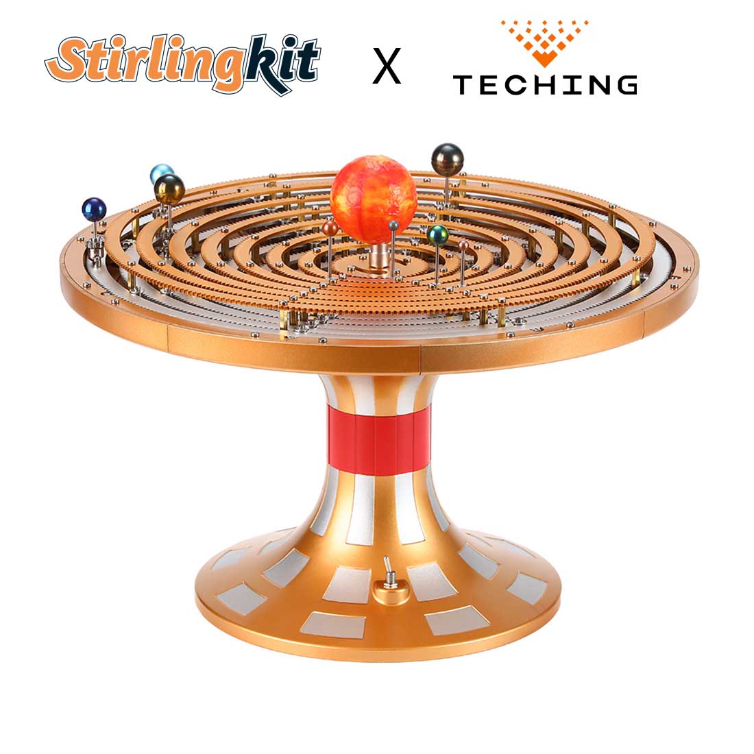 Teching DIY Electric Eight Planet Obiting Orrery Solar System Working Model Kits DM405