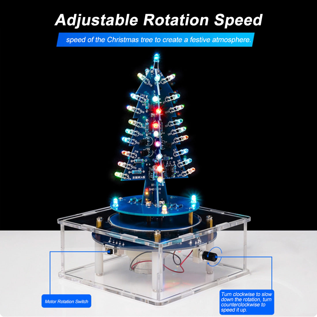 DIY Electronic Christmas Tree Kit Music Box - stirlingkit
