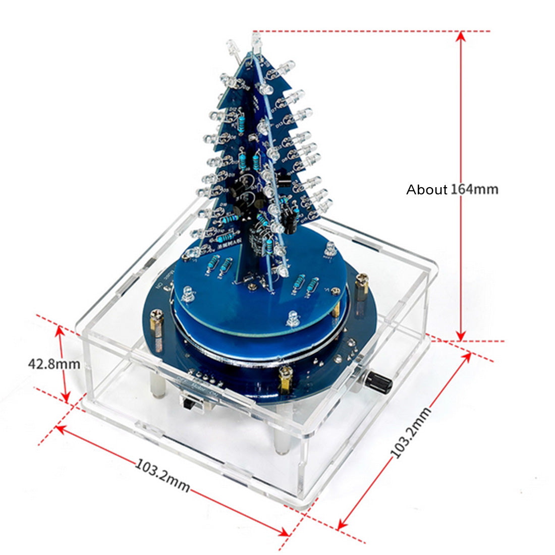 DIY Electronic Christmas Tree Kit Music Box - stirlingkit