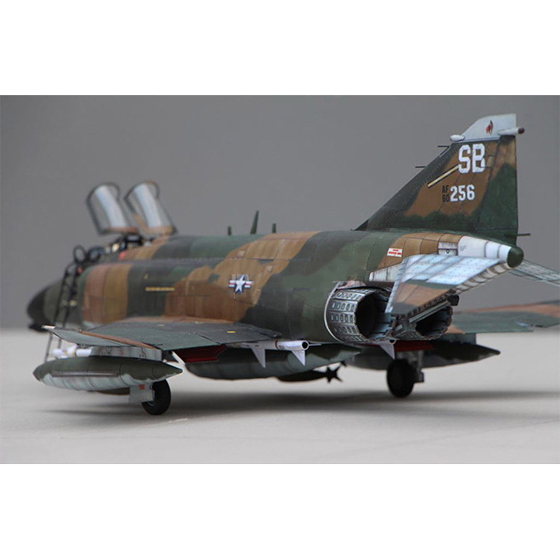 DIY F-4B Phantom Fighter Miniature 1/33 Scale Paper Model Building Kits